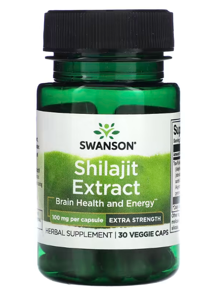 Swanson, Shilajit Extract, 100 mg, 30 Veggie Caps