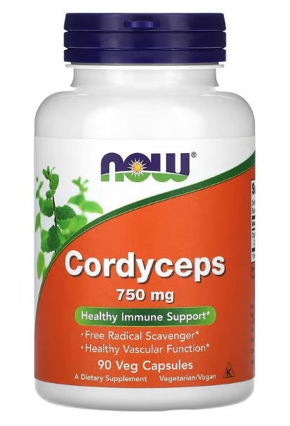 NOW Foods, Cordyceps, 750mg, 90 Veg Capsules