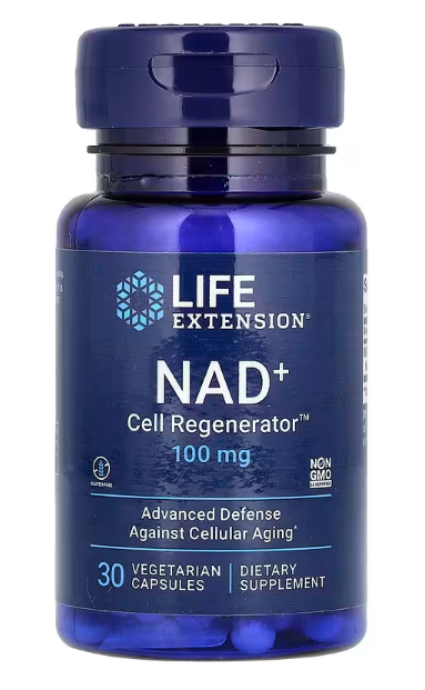 Life Extension, NAD+ Cell Regenerator، 100 مجم، 30 كبسولة نباتية 