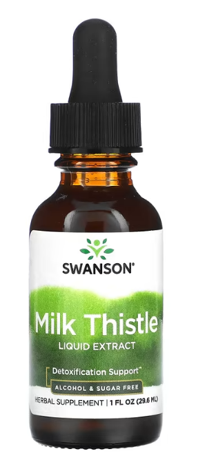 Swanson, Milk Thistle Liquid Extract, Alcohol & Sugar Free, 1 fl oz (29.6 ml)