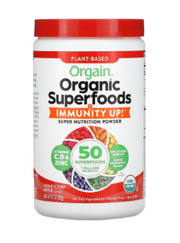 Orgain, Organic Superfoods + Immunity Up, Plant-Based, Honeycrisp Apple, 9.9 oz (280 g)