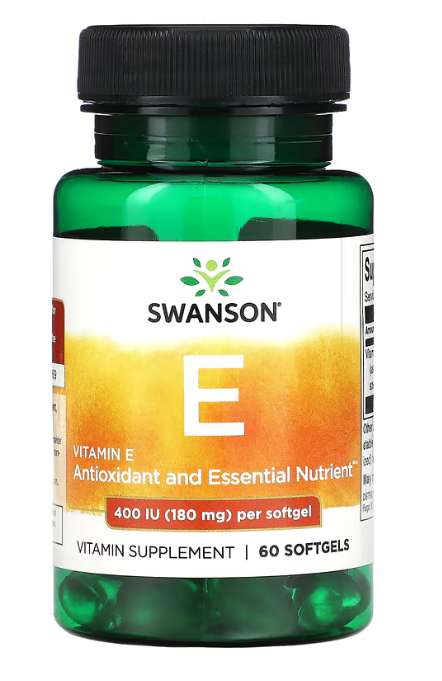 Swanson, Vitamin E, 180 mg (400 IU), 60 Softgels