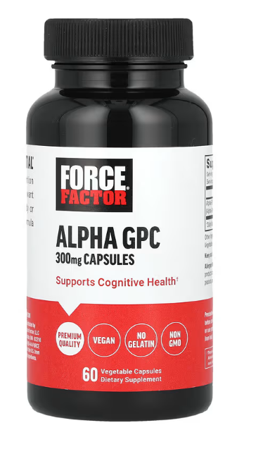 Force Factor, Alpha GPC, 600 mg, 60 Vegetable Capsules (300 mg per Capsule)