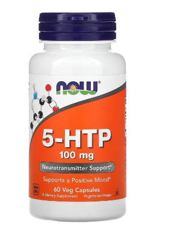 NOW Foods, 5-HTP, 100 mg, 60 Veg Capsules