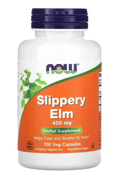 NOW Foods, Slippery Elm, 400 mg, 100 Veg Capsules