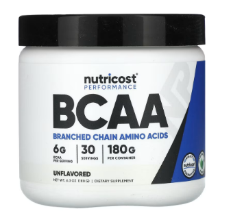 نيوتريكوست، الأداء، BCAA، بدون نكهة، 6.3 أونصة (180 جم) 