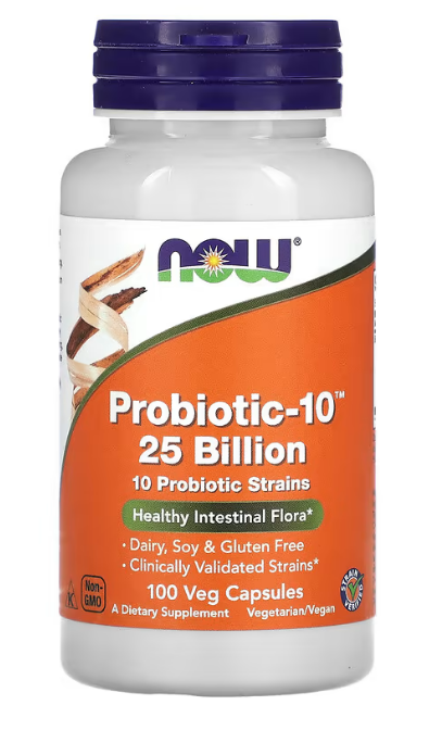 NOW Foods, Probiotic-10, 25 Billion, 100 Veg Capsules