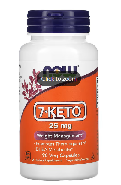 NOW Foods, 7-KETO, 25 mg, 90 Veg Capsules