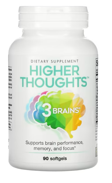 Natural Factors, 3 Brains, Higher Thoughts, 90 Softgels