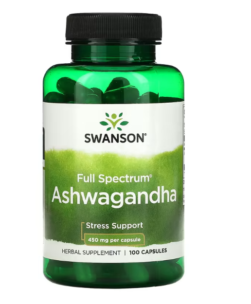 Ashwagandha, Swanson, 450 mg, 100 Capsules