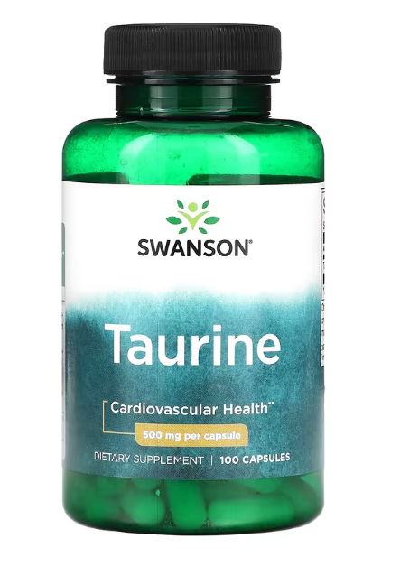 Swanson, Taurine, 500 mg, 100 Capsules